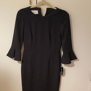 Donna Morgan black bell sleeved dress. Size 4